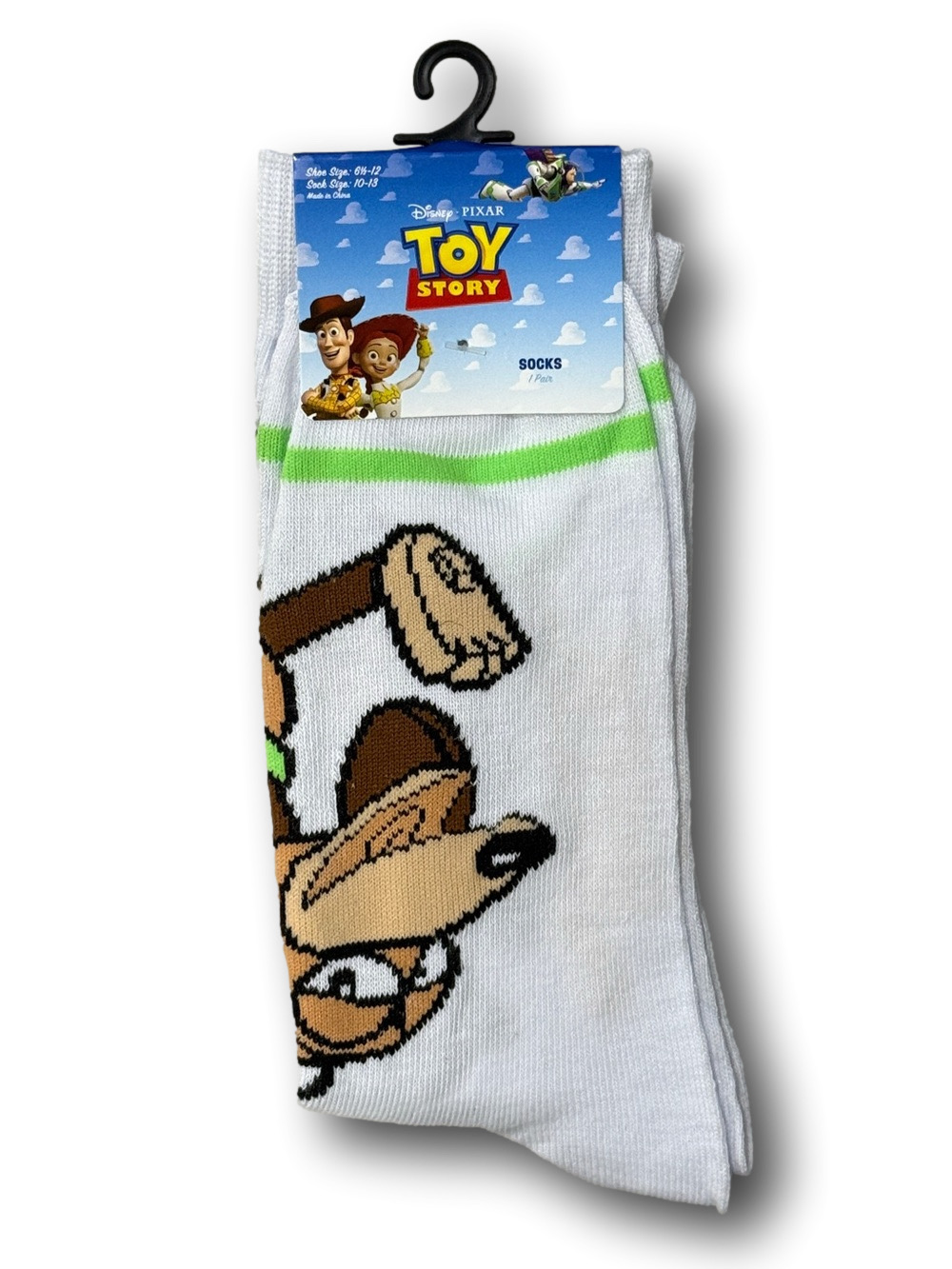 3/$20 Toy Story Slinky Dog Disney Pixar Funny Novelty Crew Socks - NWT
